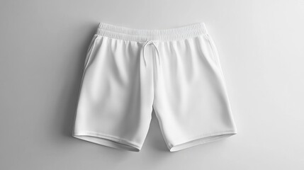 White Men's Shorts Mockup