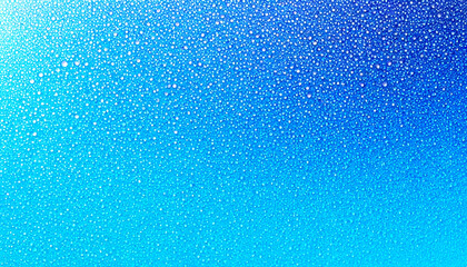 Obraz premium Droplets dance on a vibrant blue surface after a refreshing rain shower