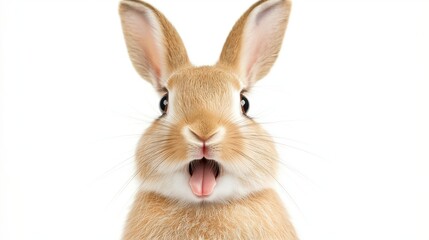 Obraz premium Joyful Surprise Rabbit Expression