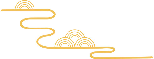 Mid autumn festival Wavy Cloud