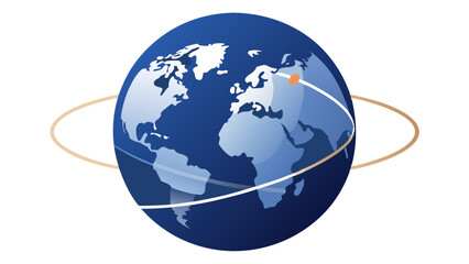 Global Network Connection Worldwide Orbiting Data Transmission System