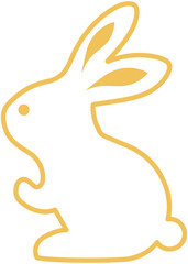 Mid Autumn Jade Rabbit outline
