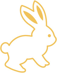 Mid Autumn Jade Rabbit outline
