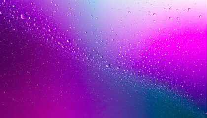 Obraz premium Magical droplets dance on a vibrant colorful background at twilight hour
