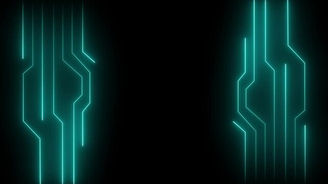 Digital Circuit Network Technology internet data space Background. Digital Data moving on Circuit Board and CPU loop backgrounds.