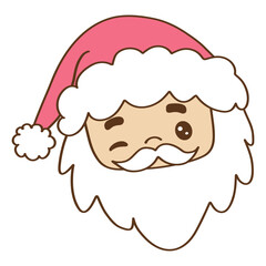 Kawaii Christmas pastel santa cute winter holiday.