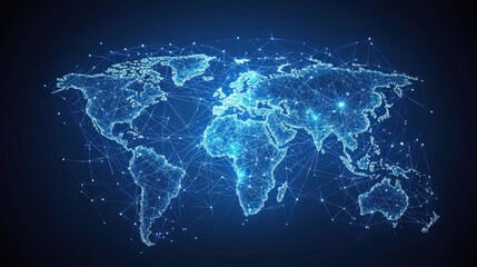 Global Network: A World Connected by Digital Pathways