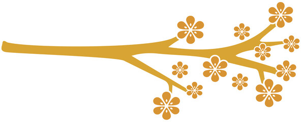 Oriental flower branches decoration  © Otomedream