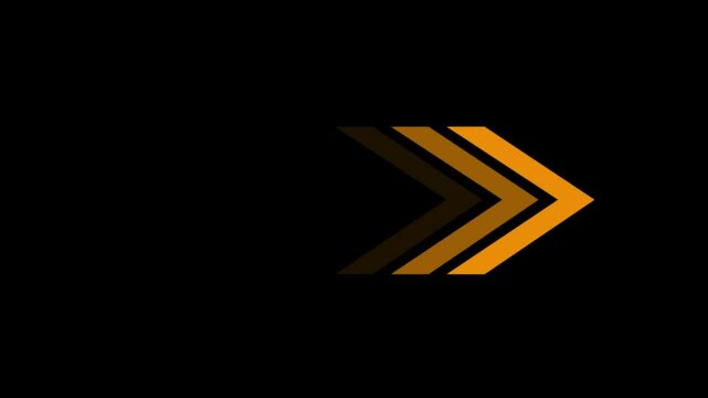 glowing wright arrows. Glowing Arrows on a Black Background. 3d rendering glowing up arrow abstract background.