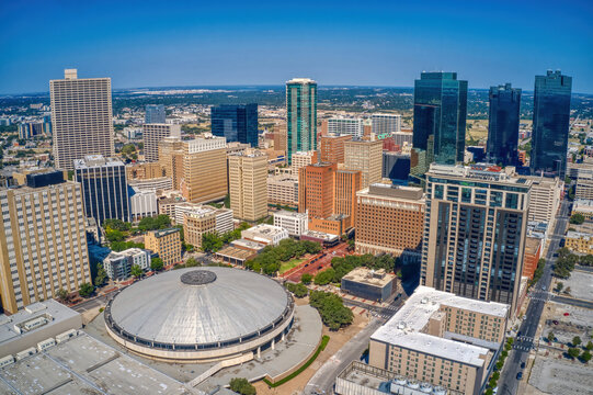 Aerial View of Fort Worth, Texas during Summer