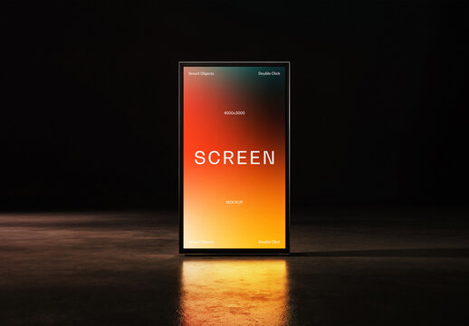 Digital Signage Mockup With Generative AI