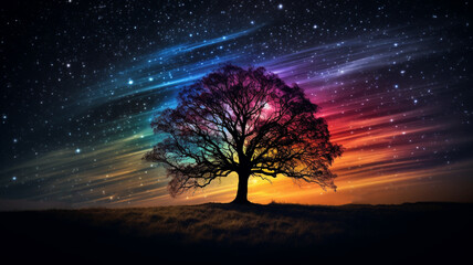 夜にかかる虹（１６：９）
