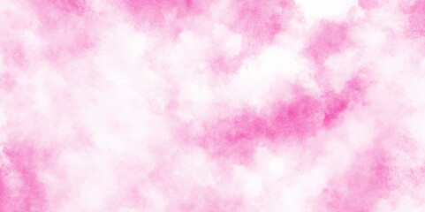 Pink backgrounds watercolor vintage grunge texture, Soft and cloudy watercolor stain of pink paint texture, brush painted watercolor abstract painting background, fresh and blurry pink cloud sky.