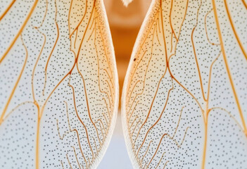 Fine Textures Of Insect Wings Captured In Macro