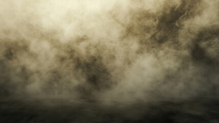 Fototapeta premium Mysterious Atmospheric Fog Covering a Calm Surface at Dusk