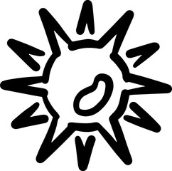 bacteria virus microbiology doodle