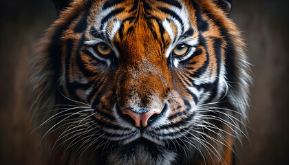 Fototapeta premium Tiger's muzzle close-up