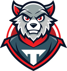 Funny Character Monster Animal Head Vector Mascot Logo Design isolated cartoon logo art animal angry face drawing EPS 10, PNG, SVG, AI