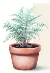 Fototapeta premium Illustration of indoor plants