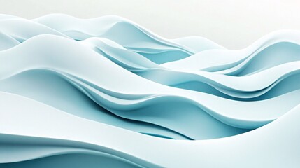 Abstract light blue wavy background creating a soft and elegant design