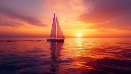 Sailboat at Sunset