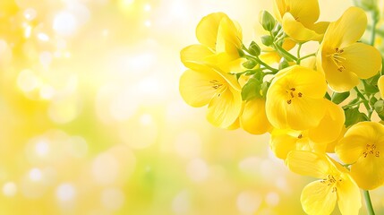 Fototapeta premium A yellow flower with a white background
