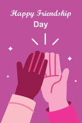 happy friendship day vector graphic design