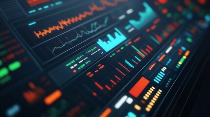 Corporate Finance Analysis with Market Graphs on a Touchscreen Display