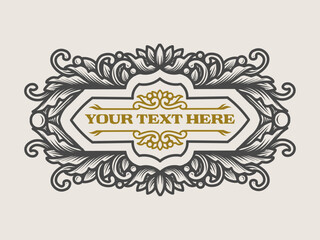 Elegant vintage frames with intricate floral and ornamental details, perfect for adding a classic touch to labels, invitations, and decorative borders in various design projects