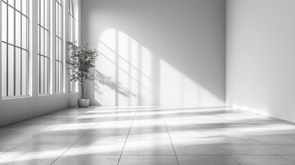 Obraz premium Plain white background with a clean and seamless matte finish