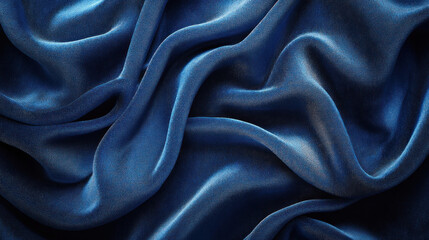 Fototapeta premium Premium background of deep velvet textures in royal blue with subtle highlights
