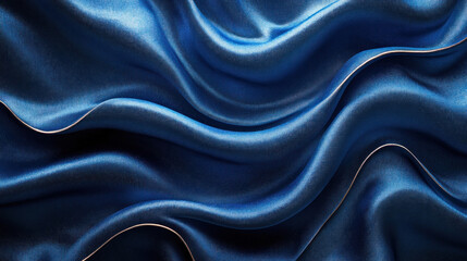 Fototapeta premium Premium background of deep velvet textures in royal blue with subtle highlights