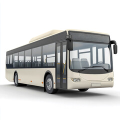 Modern bus isolated on white background.