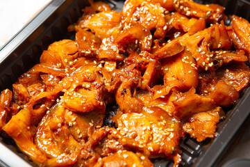 Korean spicy stir fried pork ,Spicy Stir-fried Pork with Rice