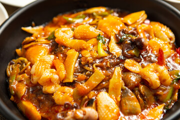 Stir fried Seafood and Vegetables