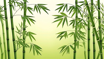 Fototapeta premium Bamboo leaf background