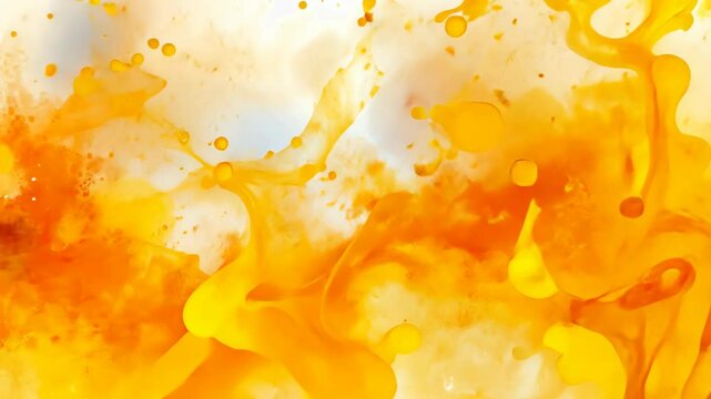 Vibrant orange abstract design with fluid shapes and dynamic patterns for artistic inspiration and creativity