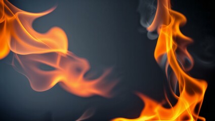 Fototapeta premium Burning flame background 