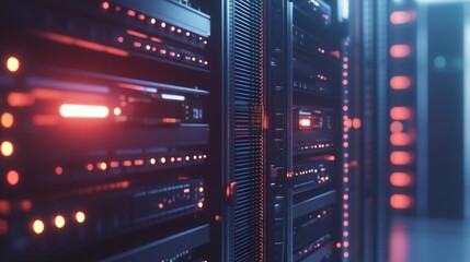 Data center operations high-tech environment digital infrastructure network connectivity close-up view technology leadership insights