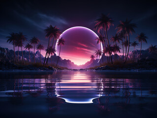 Exceptional Surreal sunsets background