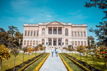 Grand Palace Gates under the Clear Blue Sky in Istanbul