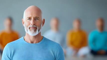 Joyful Moments in a Yoga Class - Embracing Laughter and Serenity in a Group Setting Outdoors. National Humor Month Concept