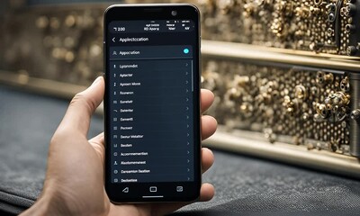 A smartphone displaying a music app interface with various playlists and options.