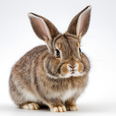 Obraz premium Pygmy Rabbit on white background