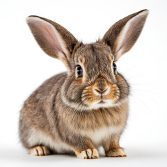Fototapeta premium Pygmy Rabbit on white background