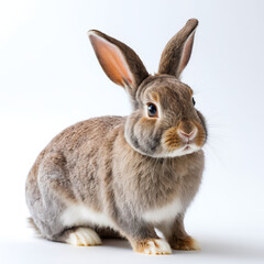 Obraz premium Pygmy Rabbit on white background