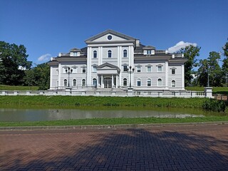 Marzipan Museum building with columns. Kaliningrad 2024 July 17