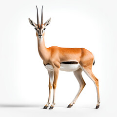 gazelle on white background