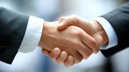 Obraz premium Business Handshake Agreement Deal Success