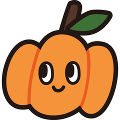 Cute Cartoon Pumpkin Character